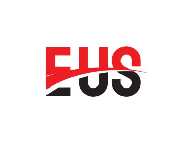 EUS ilk harf logo tasarım vektör şablonu. kurumsal iş kimliği için yaratıcı sembol.