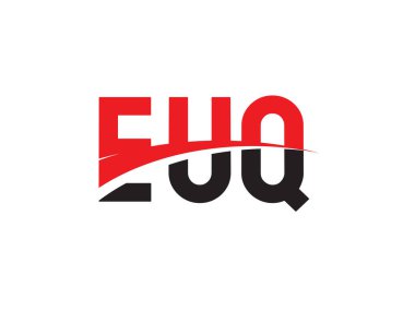 EUQ ilk harf logo tasarım vektör şablonu. kurumsal iş kimliği için yaratıcı sembol.