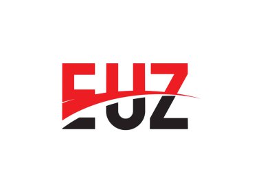 EUZ ilk harf logo tasarım vektör şablonu. kurumsal iş kimliği için yaratıcı sembol.