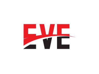 EVE ilk harf logo tasarım vektör şablonu. kurumsal iş kimliği için yaratıcı sembol.