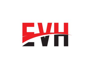 EVH ilk harf logo tasarım vektör şablonu. kurumsal iş kimliği için yaratıcı sembol.
