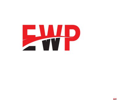 EWP ilk harf logo tasarım vektör şablonu. kurumsal iş kimliği için yaratıcı sembol.