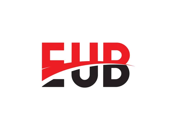 Eub Initial Letter Logo Design Vektor Template Kreatives Symbol Für — Stockvektor