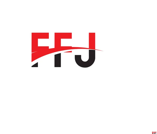 Πρότυπο Διάνυσμα Σχεδιασμού Αρχικού Γράμματος Ffj Δημιουργικό Σύμβολο Εταιρικής Επιχειρηματικής — Διανυσματικό Αρχείο