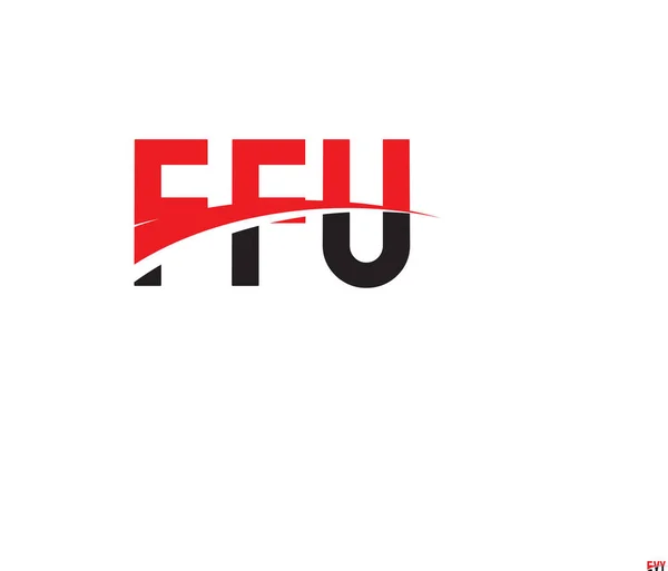 Πρότυπο Φορέα Σχεδιασμού Λογότυπου Αρχικού Γράμματος Ffu Δημιουργικό Σύμβολο Εταιρικής — Διανυσματικό Αρχείο
