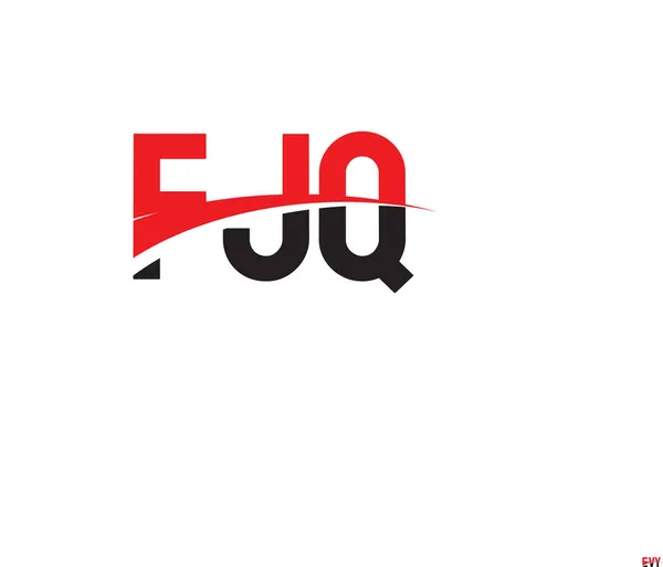 Fjq Initial Letter Logo Design Vector Template Creative Symbol Corporate — Stock Vector