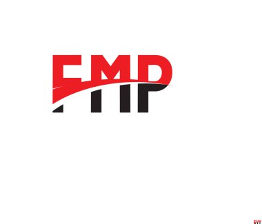 FMP ilk harf logo tasarım vektör şablonu. kurumsal iş kimliği için yaratıcı sembol.