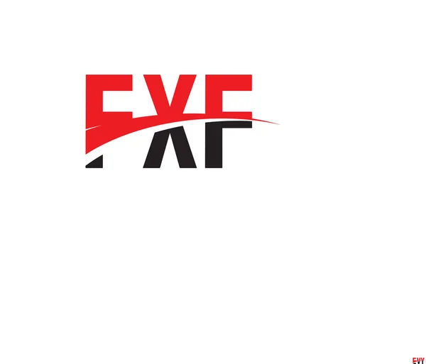 Πρότυπο Φορέα Σχεδιασμού Λογότυπου Αρχικού Γράμματος Fxf Δημιουργικό Σύμβολο Εταιρικής — Διανυσματικό Αρχείο