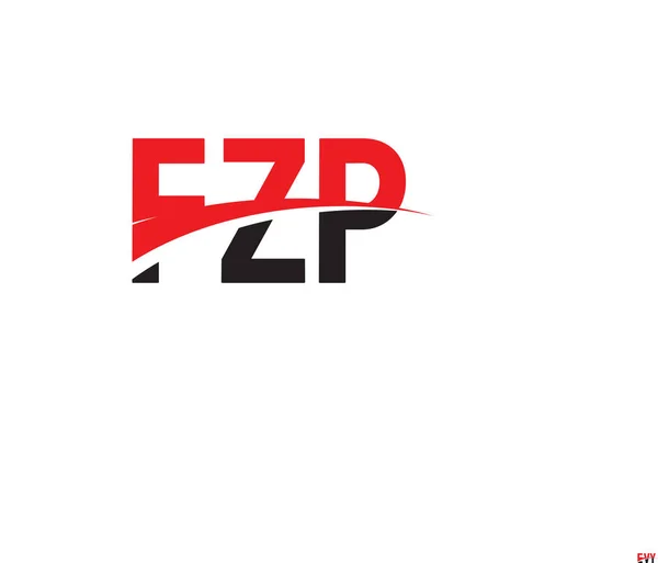 Fzp Initial Letter Logo Design Vector Template Creative Symbol Corporate — Stock Vector