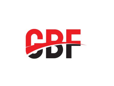 CBF ilk harf logo tasarım vektör şablonu. kurumsal iş kimliği için yaratıcı sembol.