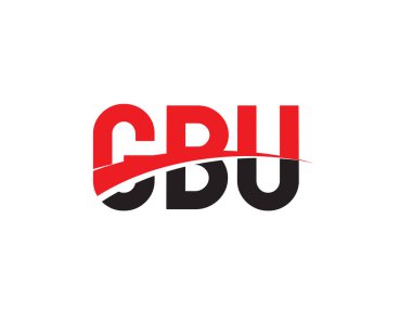 CBU ilk harf logo tasarım vektör şablonu. kurumsal iş kimliği için yaratıcı sembol.