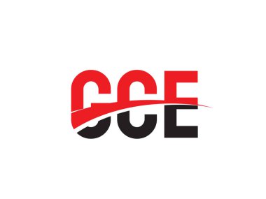 CCE ilk harf logo tasarım vektör şablonu. kurumsal iş kimliği için yaratıcı sembol.