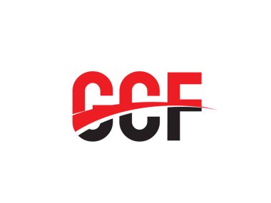 CCF ilk harf logo tasarım vektör şablonu. kurumsal iş kimliği için yaratıcı sembol.