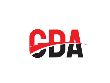 GDA ilk harf logo tasarım vektör şablonu. kurumsal iş kimliği için yaratıcı sembol.