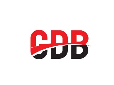 GDB ilk harf logo tasarım vektör şablonu. kurumsal iş kimliği için yaratıcı sembol.