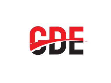 GDE ilk harf logo tasarım vektör şablonu. kurumsal iş kimliği için yaratıcı sembol.