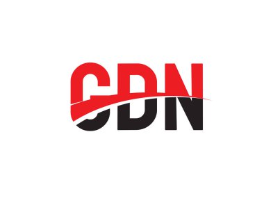GDN ilk harf logo tasarım vektör şablonu. kurumsal iş kimliği için yaratıcı sembol.
