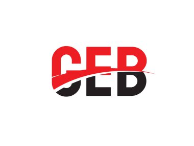 GEB ilk harf logo tasarım vektör şablonu. kurumsal iş kimliği için yaratıcı sembol.