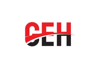 GEH ilk harf logo tasarım vektör şablonu. kurumsal iş kimliği için yaratıcı sembol.