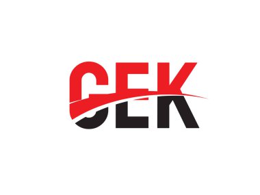 GEK ilk harf logo tasarım vektör şablonu. kurumsal iş kimliği için yaratıcı sembol.