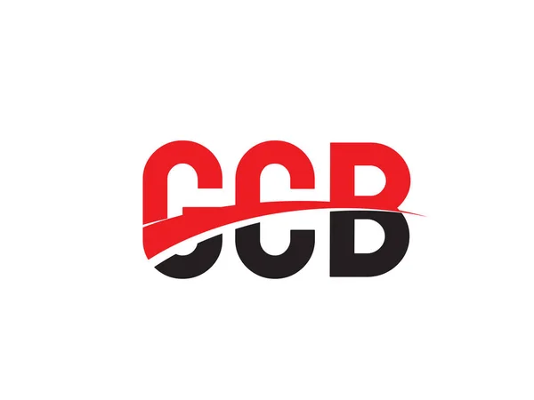 Ccb Första Bokstaven Logotyp Design Vektor Mall Kreativ Symbol För — Stock vektor