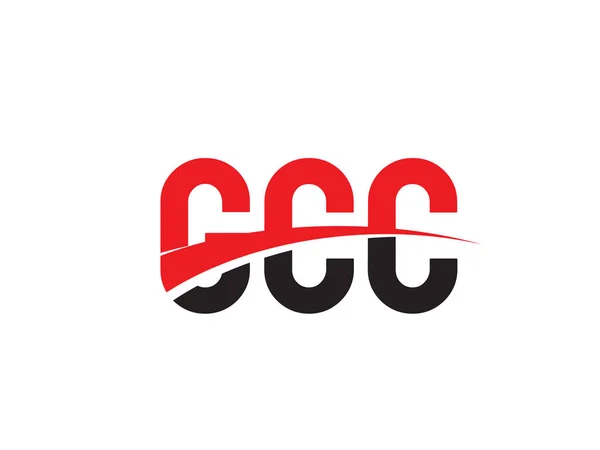 Ccc Första Bokstaven Logotyp Design Vektor Mall Kreativ Symbol För — Stock vektor