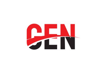 GEN ilk harf logo tasarım vektör şablonu. kurumsal iş kimliği için yaratıcı sembol.