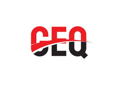 GEQ ilk harf logo tasarım vektör şablonu. kurumsal iş kimliği için yaratıcı sembol.