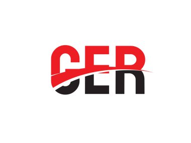 GER ilk harf logo tasarım vektör şablonu. kurumsal iş kimliği için yaratıcı sembol.