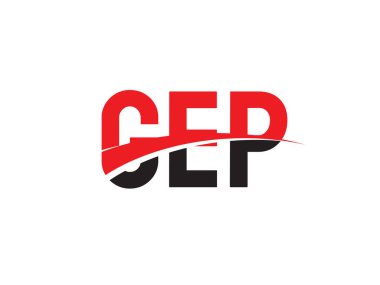 GEP ilk harf logo tasarım vektör şablonu. kurumsal iş kimliği için yaratıcı sembol.