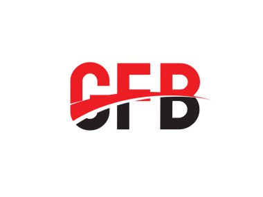 GFB ilk harf logo tasarım vektör şablonu. kurumsal iş kimliği için yaratıcı sembol.