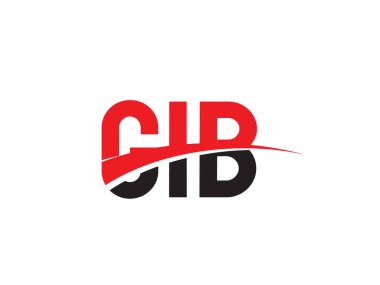 GIB ilk harf logo tasarım vektör şablonu. kurumsal iş kimliği için yaratıcı sembol.