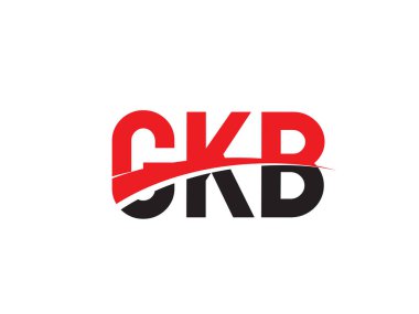 GKB ilk harf logo tasarım vektör şablonu. kurumsal iş kimliği için yaratıcı sembol.