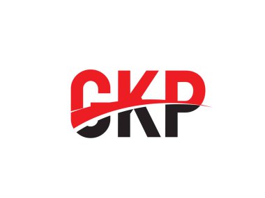 GKP ilk harf logo tasarım vektör şablonu. kurumsal iş kimliği için yaratıcı sembol.