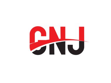 GNJ ilk harf logo tasarım vektör şablonu. kurumsal iş kimliği için yaratıcı sembol.