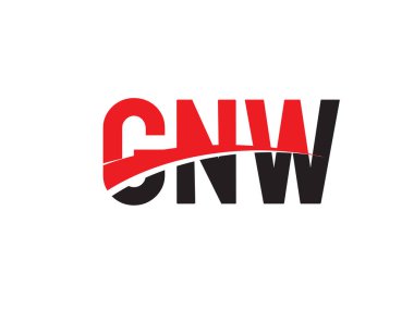 GNW ilk harf logo tasarım vektör şablonu. kurumsal iş kimliği için yaratıcı sembol.