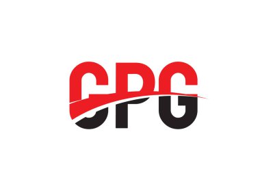 GPG ilk harf logo tasarım vektör şablonu. kurumsal iş kimliği için yaratıcı sembol.
