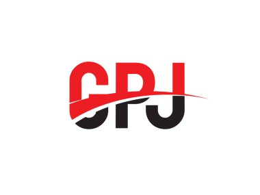 GPJ ilk harf logo tasarım vektör şablonu. kurumsal iş kimliği için yaratıcı sembol.