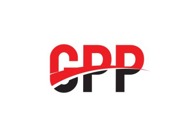 GPP ilk harf logo tasarım vektör şablonu. kurumsal iş kimliği için yaratıcı sembol.