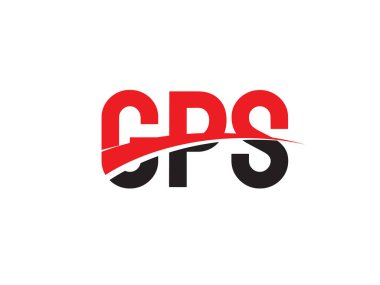 GPS ilk harf logo tasarım vektör şablonu. kurumsal iş kimliği için yaratıcı sembol.