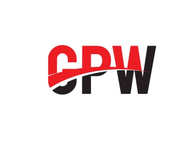 GPW ilk harf logo tasarım vektör şablonu. kurumsal iş kimliği için yaratıcı sembol.