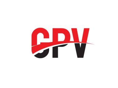 GPV ilk harf logo tasarım vektör şablonu. kurumsal iş kimliği için yaratıcı sembol.