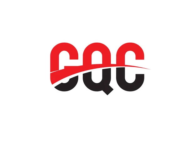 Gqc Första Bokstaven Logotyp Design Vektor Mall Kreativ Symbol För — Stock vektor