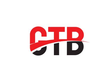 GTB ilk harf logo tasarım vektör şablonu. kurumsal iş kimliği için yaratıcı sembol.
