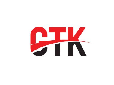 GTK ilk harf logo tasarım vektör şablonu. kurumsal iş kimliği için yaratıcı sembol.