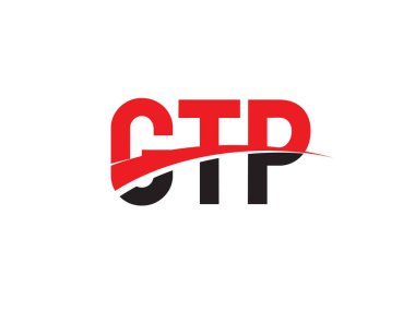 GTP ilk harf logo tasarım vektör şablonu. kurumsal iş kimliği için yaratıcı sembol.