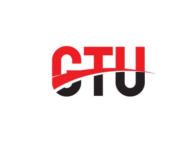 GTU ilk harf logo tasarım vektör şablonu. kurumsal iş kimliği için yaratıcı sembol.