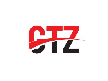GTZ ilk harf logo tasarım vektör şablonu. kurumsal iş kimliği için yaratıcı sembol.