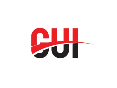 GUI ilk harf logo tasarım vektör şablonu. kurumsal iş kimliği için yaratıcı sembol.