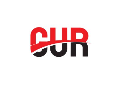 GUR ilk harf logo tasarım vektör şablonu. kurumsal iş kimliği için yaratıcı sembol.